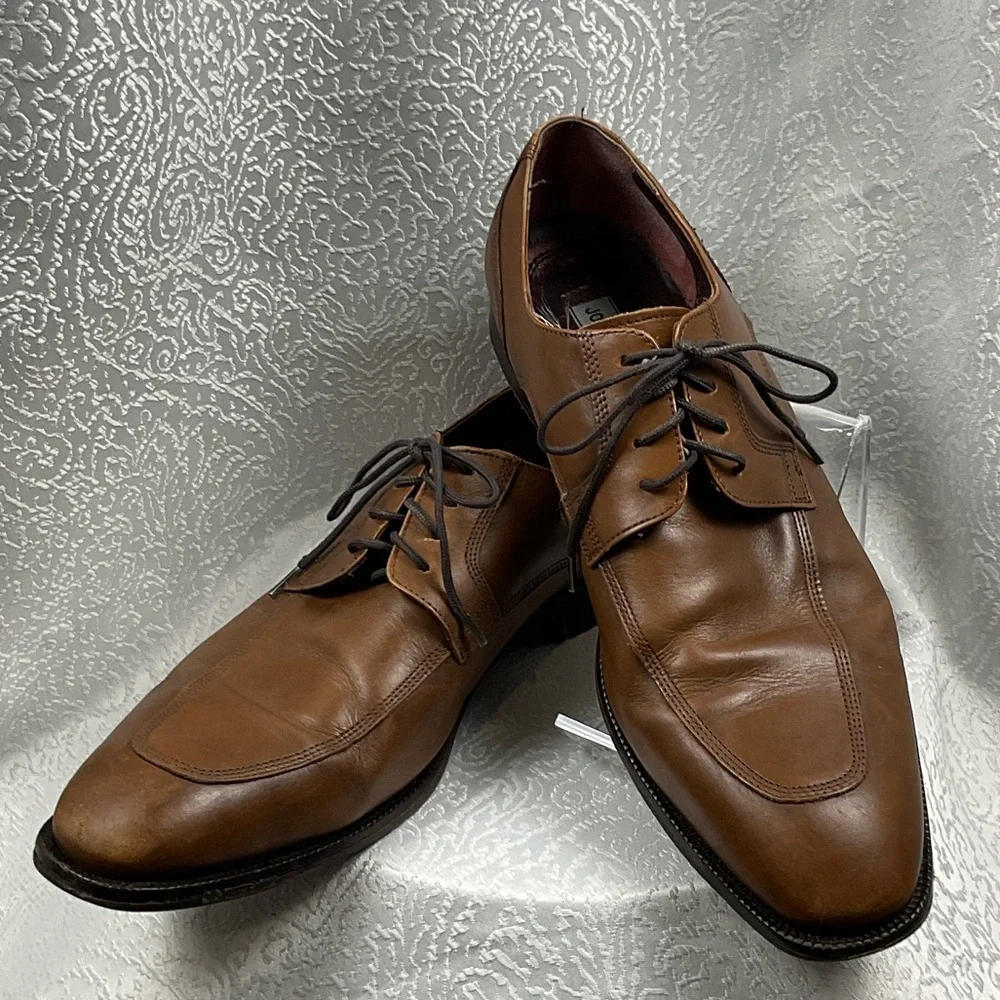 Johnston & Murphy Men's Tan‎ Leather Oxfords